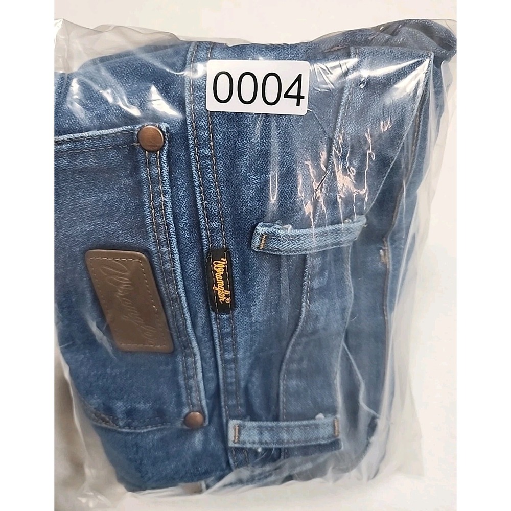 Wrangler 13MWZ Jeans Mens 38x31 Blue  Western Cowboy Cut Straight Leg Denim - Picture 13 of 13